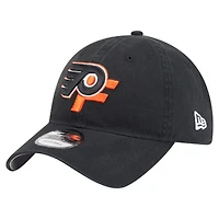 Men's New Era Black Philadelphia Flyers Deceptor 9TWENTY Adjustable Hat