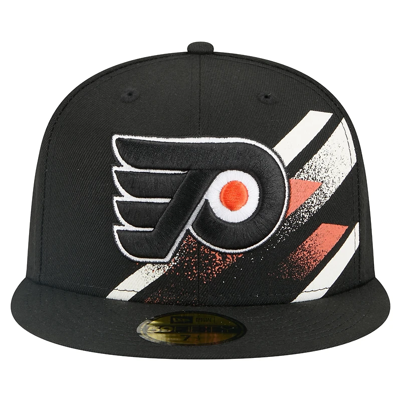 Casquette ajustée 59FIFTY noire des Flyers de Philadelphie pour homme New Era