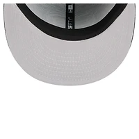 Men's New Era Black Philadelphia Flyers Faded Lines 59FIFTY Fitted Hat