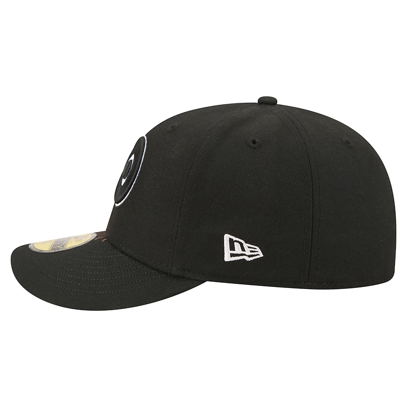 Casquette ajustée New Era Freedom 59FIFTY noire pour homme, modèle Philadelphia Flyers.