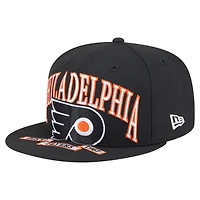 Casquette ajustée surdimensionnée noire 59Fifty des Flyers de Philadelphie pour homme New Era
