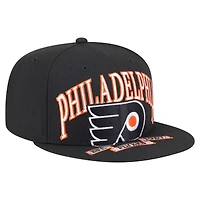 Casquette ajustée surdimensionnée noire 59Fifty des Flyers de Philadelphie pour homme New Era