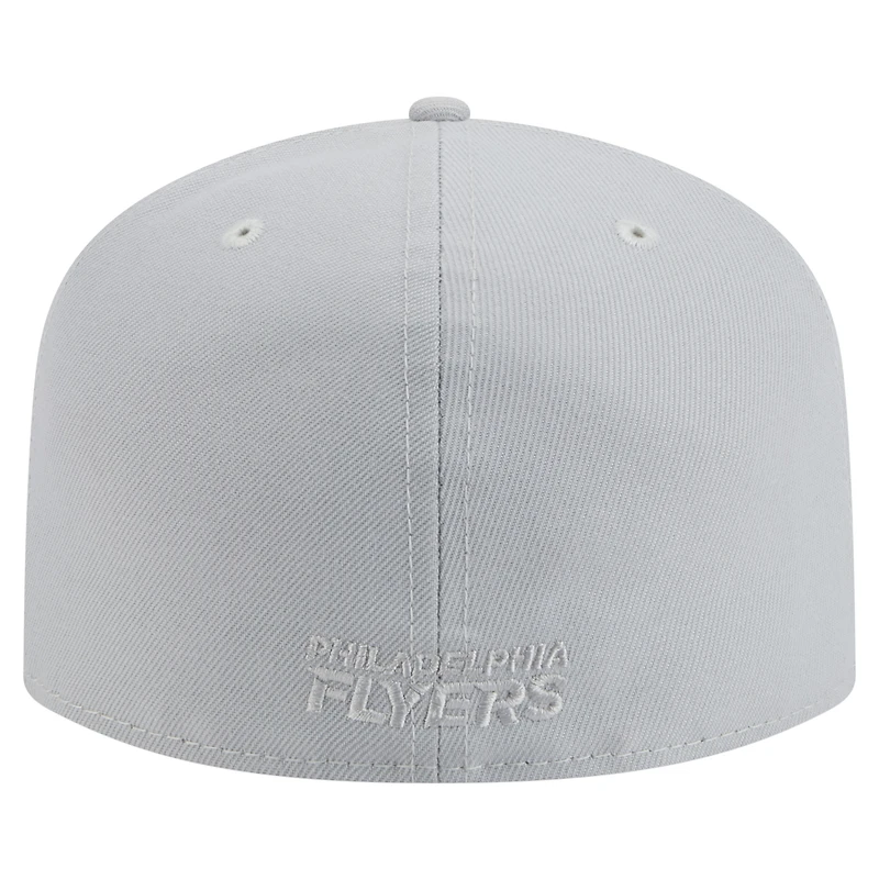 Casquette ajustée A-Frame 59FIFTY pour homme avec coloris gris des Flyers de Philadelphie New Era