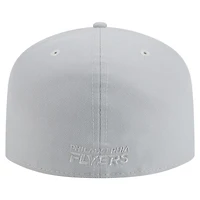 Casquette ajustée A-Frame 59FIFTY pour homme avec coloris gris des Flyers de Philadelphie New Era