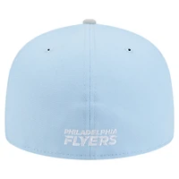 Men's New Era  Light Blue/Gray Philadelphia Flyers Color Pack Two-Tone 59FIFTY Fitted Hat