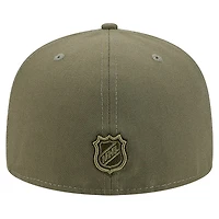 Men's New Era  Olive Philadelphia Flyers Military Appreciation Flag 59FIFTY Fitted Hat