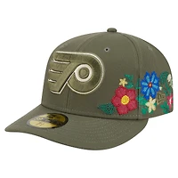 Casquette ajustée 59FIFTY olive Philadelphia Flyers pour homme de New Era
