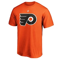 T-shirt orange Paul Coffey pour homme avec nom et numéro de joueur retraité authentique Stack des Flyers Philadelphie