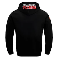 Veste à capuche entièrement zippée en chenille classique Pro Standard noire des Flyers de Philadelphie pour hommes