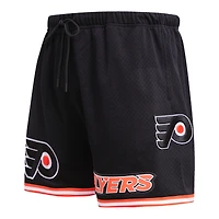 Short classique en maille Pro Standard noir des Flyers de Philadelphie pour hommes