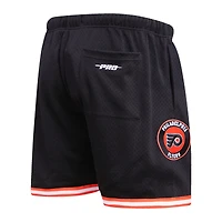 Short classique en maille Pro Standard noir des Flyers de Philadelphie pour hommes