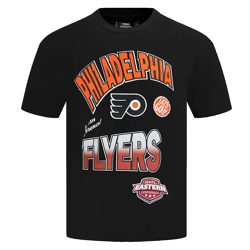 Men's Pro Standard Black Philadelphia Flyers Turn It Up T-Shirt