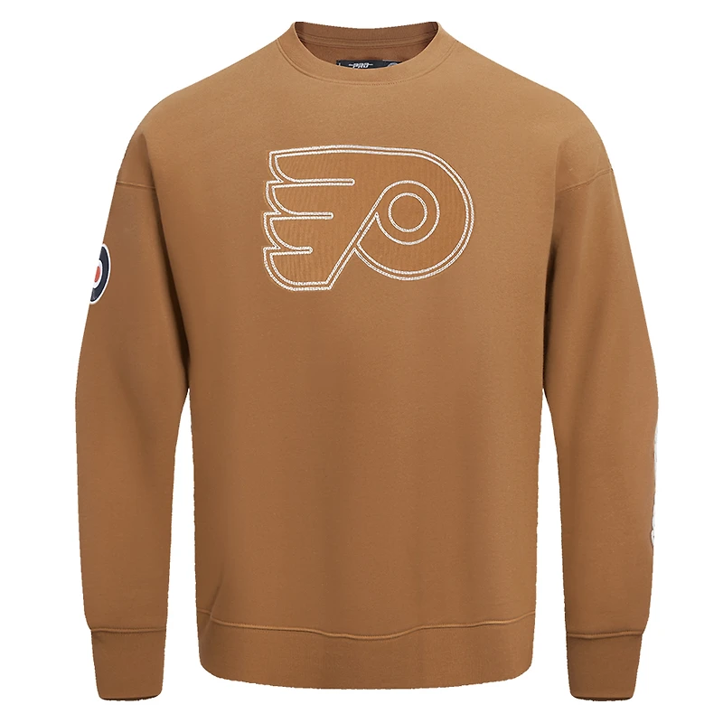 Sweat-shirt à enfiler Paint the City pour homme Pro Standard Brown des Flyers de Philadelphie