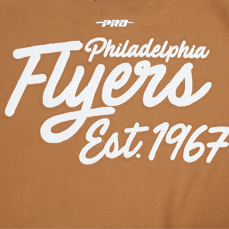 Sweat-shirt à enfiler Paint the City pour homme Pro Standard Brown des Flyers de Philadelphie