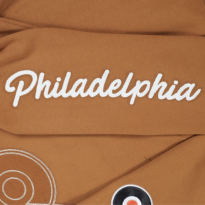 Sweat-shirt à enfiler Paint the City pour homme Pro Standard Brown des Flyers de Philadelphie