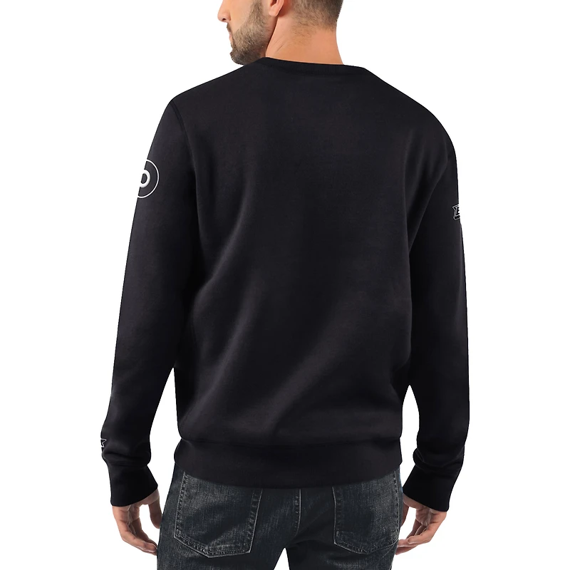 Men's Starter x NHL Black Ice Philadelphia Flyers Cross Check Pullover Sweatshirt