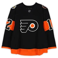Michael Raffl Philadelphia Flyers Practice-Used #12 Black Reebok Jersey vs. Pittsburgh Penguins on February 25, 2017 - NHL Stadium Series - Worn During Warm-Ups