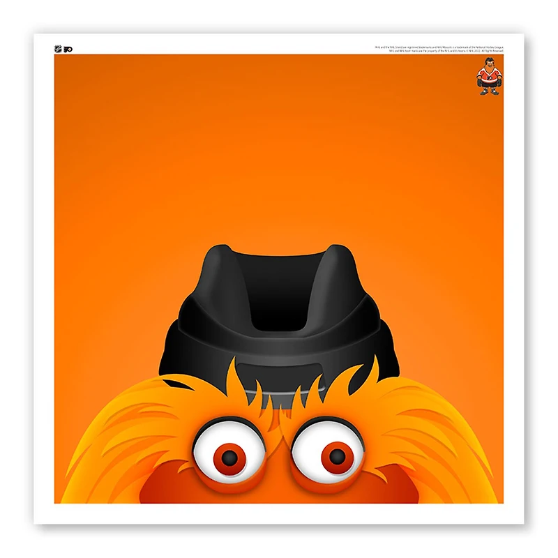 Philadelphia Flyers 12" x 12" Gritty Poster Print