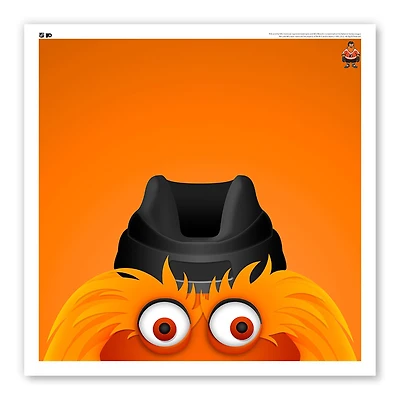 Philadelphia Flyers 12" x 12" Gritty Poster Print