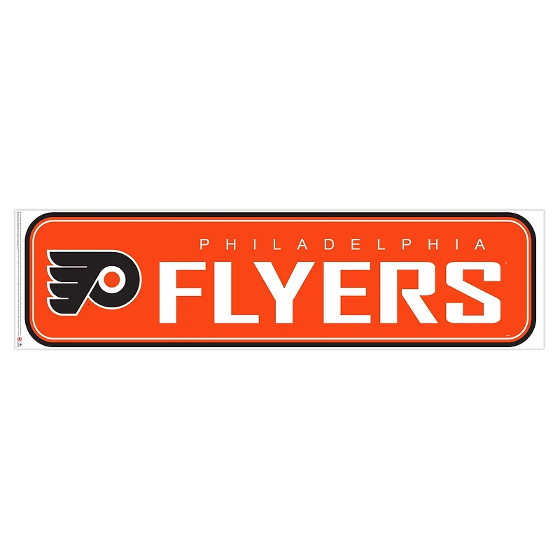Flyers de Philadelphie - 90'' x 23'' Team Repositional Long Design Wall Decal