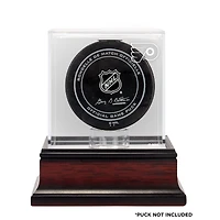 Vitrine avec logo de rondelle de hockey en acajou des Flyers de Philadelphie