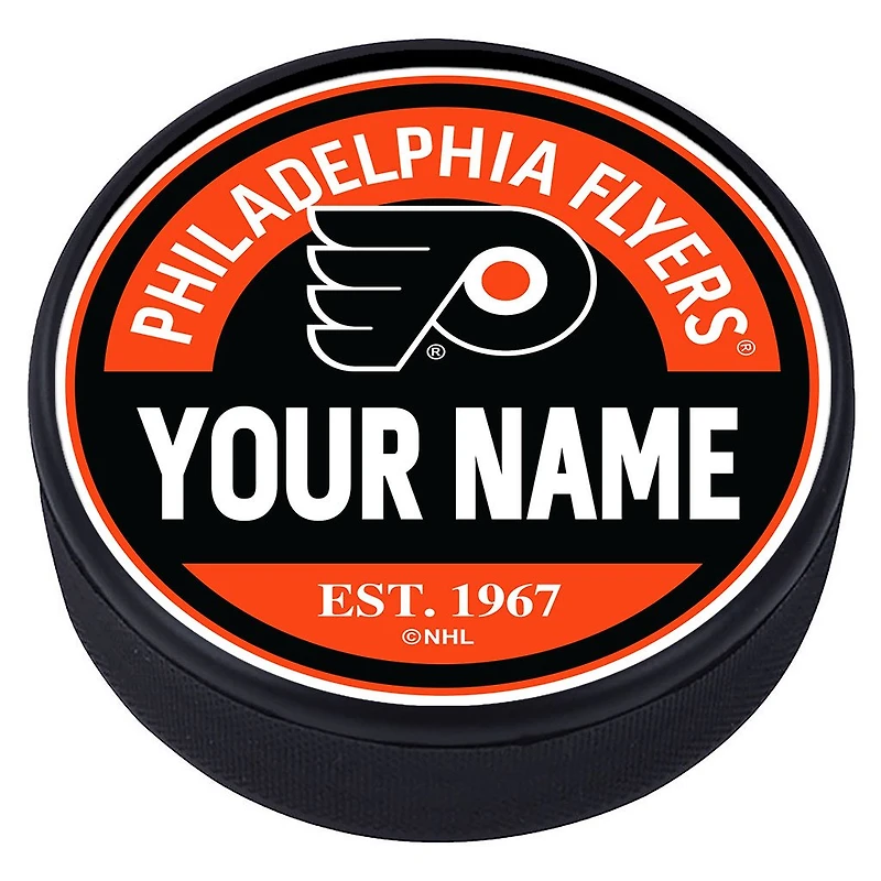 Philadelphia Flyers - Rondelle texturée en bloc personnalisée