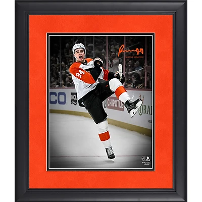 Porter Martone Philadelphia Flyers Framed 11" x 14" Spotlight Photograph - Facsimile Signature