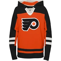 Sweat à capuche lacets et col en V orange pour enfants d'âge préscolaire des Flyers de Philadelphie, Ageless Revisited