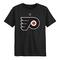 T-shirt noir Outerstuff avec logo principal des Flyers de Philadelphie pour enfants d'âge préscolaire