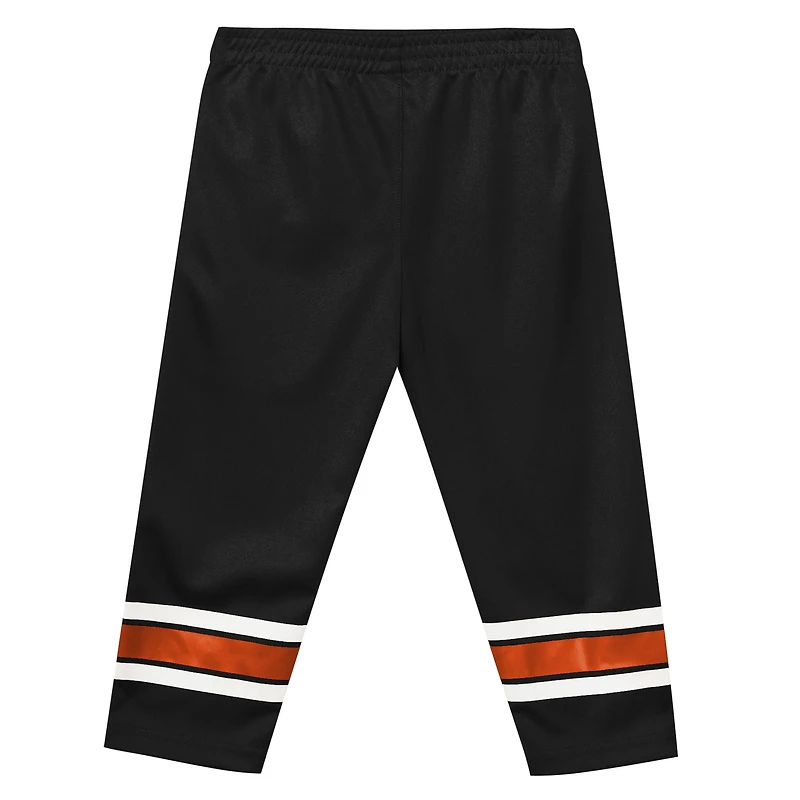 Preschool Outerstuff Orange/Black Philadelphia Flyers Denting the Net Long Sleeve T-Shirt and Pants Set
