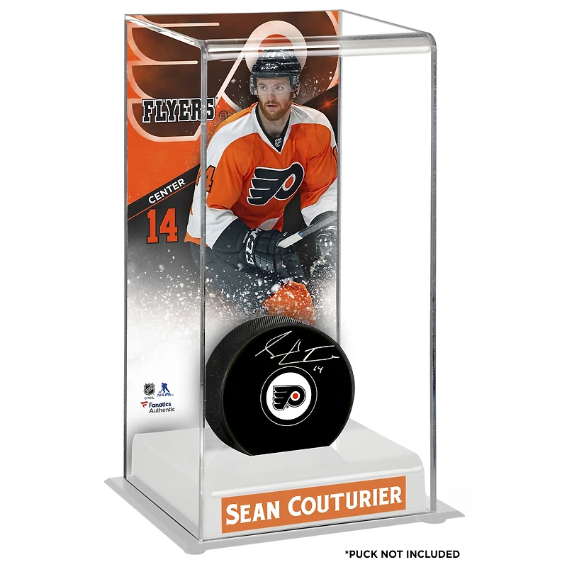 Sean Couturier Étui de luxe pour rondelle de hockey des Flyers de Philadelphie