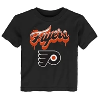 T-shirt noir à imprimé pétillant des Flyers de Philadelphie pour tout-petits