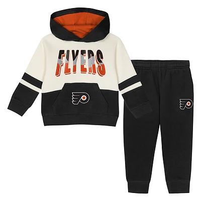 Toddler Outerstuff Black Philadelphia Flyers Chants and Cheers Fleece Hoodie Pants Set