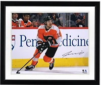 Travis Konecny Philadelphia Flyers Autographed 16" x 20" Orange Jersey Skating Photograph