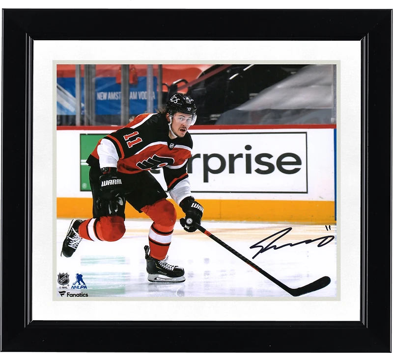 Travis Konecny Philadelphia Flyers Autographed 8" x 10" Reverse Retro Jersey Skating Photograph
