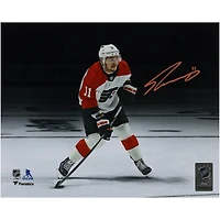Travis Konecny Philadelphia Flyers Autographed 8" x 10" White Shooting Spotlight Photograph