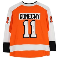 Travis Konecny ​​Philadelphia Flyers Dédicacé Orange Fanatics Breakaway Maillot