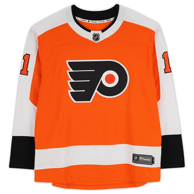 Travis Konecny Philadelphia Flyers Autographed Orange Fanatics Breakaway Jersey