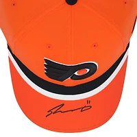 Casquette rétro inversée dédicacée des Flyers de Philadelphie de Travis Konecny