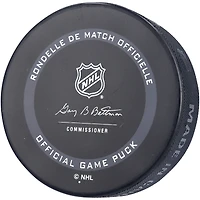 Rondelle de jeu officielle autographiée par Travis Sanheim des Flyers de Philadelphie, modèle 2021