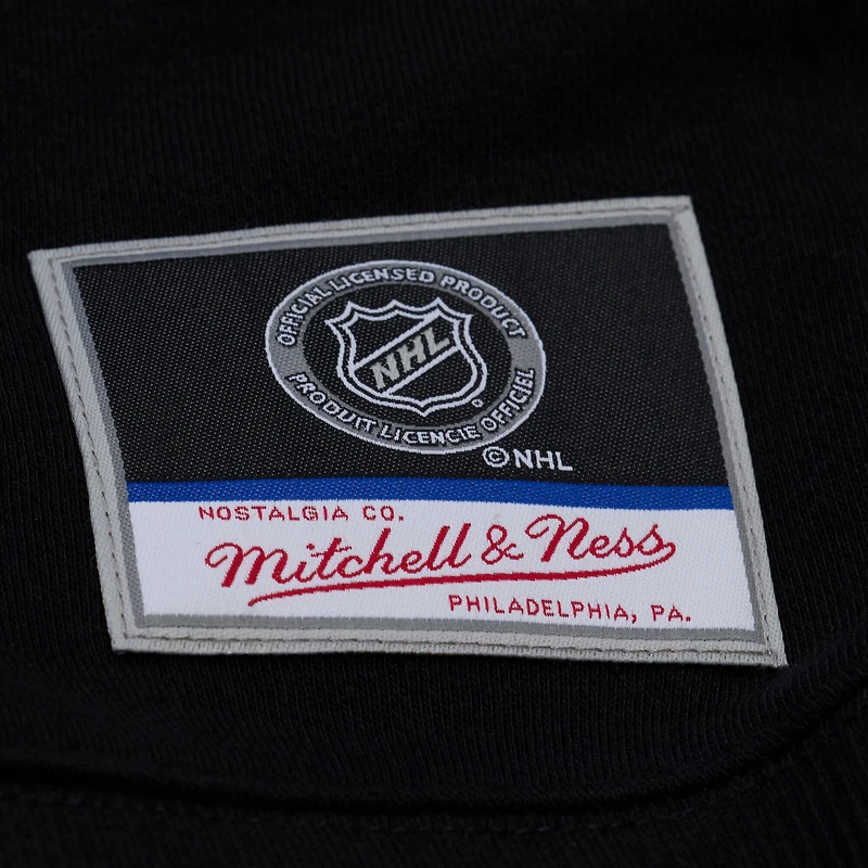 Unisex Mitchell & Ness Black Philadelphia Flyers Phantom Fleece Crew Neck Sweatshirt