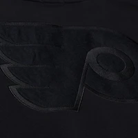 Unisex Mitchell & Ness Black Philadelphia Flyers Phantom Fleece Crew Neck Sweatshirt
