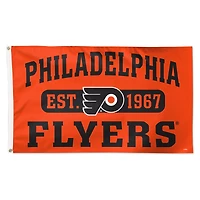 WinCraft Philadelphia Flyers 3' x 5' Drapeau de luxe pour établissement de franchise simple face
