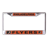 Cadre de plaque d'immatriculation en métal découpé au laser WinCraft Philadelphia Flyers