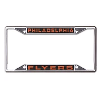 Cadre de plaque d'immatriculation en métal WinCraft Philadelphia Flyers