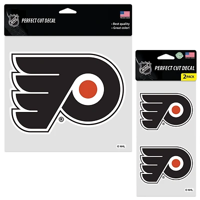 Lot de trois autocollants WinCraft à découpe parfaite des Flyers de Philadelphie