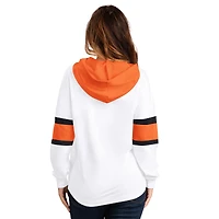 T-shirt à capuche manches longues et lacets G-III 4Her par Carl Banks pour femme, blanc
