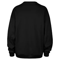 Women's '47 Black Philadelphia Flyers Circle Change Stars Oversized Sweatshirt