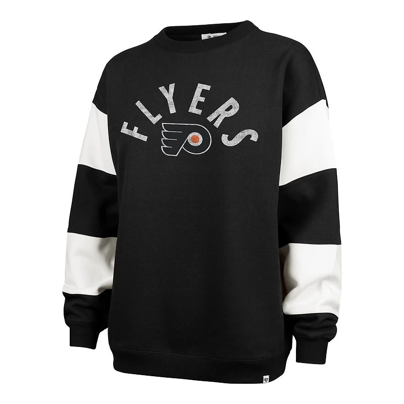 Sweat-shirt à capuche noir '47 Philadelphia Flyers Eephus Barred pour femme