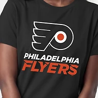 Women's Champion  Black Philadelphia Flyers Wordmark Lockup T-Shirt